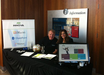 INNOVA Booth at the SharePoint Saturday event held in Kansas City, on November 9th, at the KU Edwards Campus!